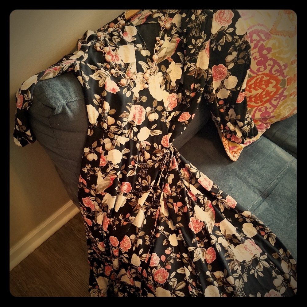 Floral wrap dress by New York &Company